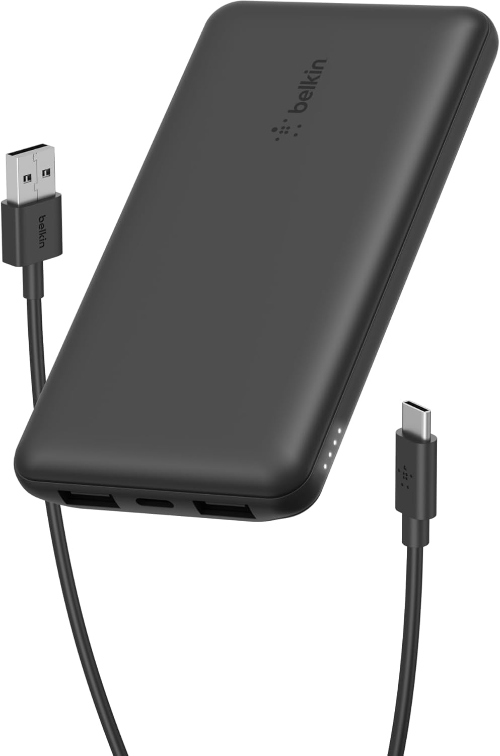 Belkin Portable Charger, USB-C Power Bank 10000mAh - Black