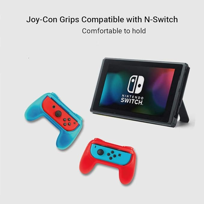 iPega Switch Accessories Bundle 36 in 1 Essential Kit with Joy-Con Grip Steering Wheel Screen Protector Earphones Compatible with N-Switch/N-Switch Lite