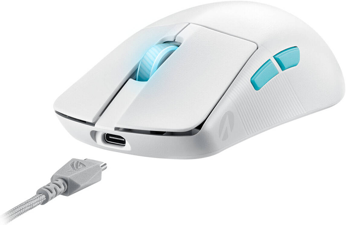 Asus ROG P713 HARPE ACE AIM LAB EDITION WIRELESS GAMING MOUSE - WHITE