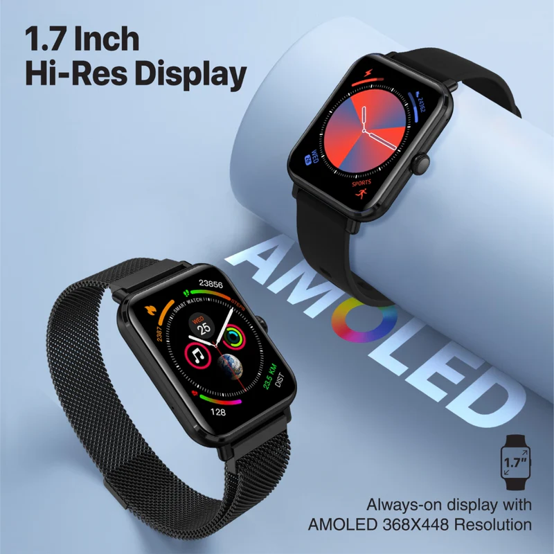 Promate PROWATCH-M18 SuperFit Smart watch with Media Storage - Graphite