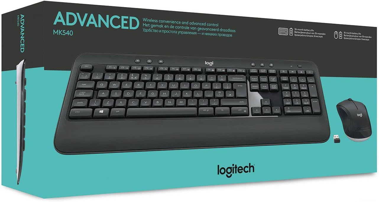 Logitech MK540 Advanced Wireless Keyboard and Mouse