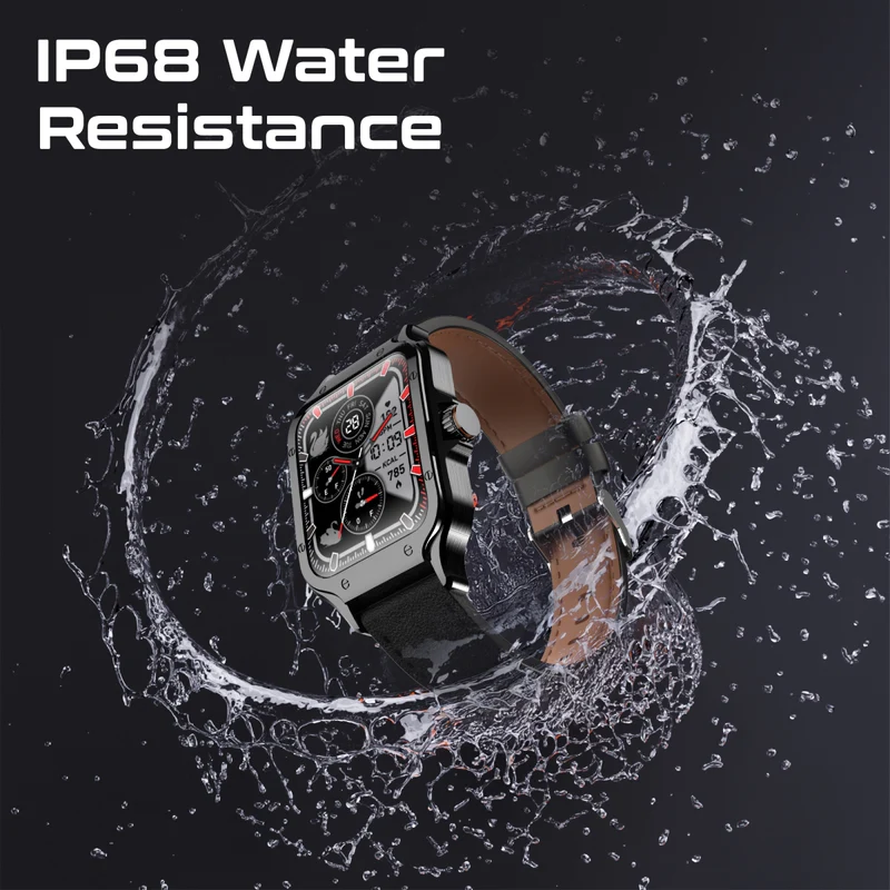 Promate ActivLife Curved AMOLED Screen Smart watch with BT Calling - Black