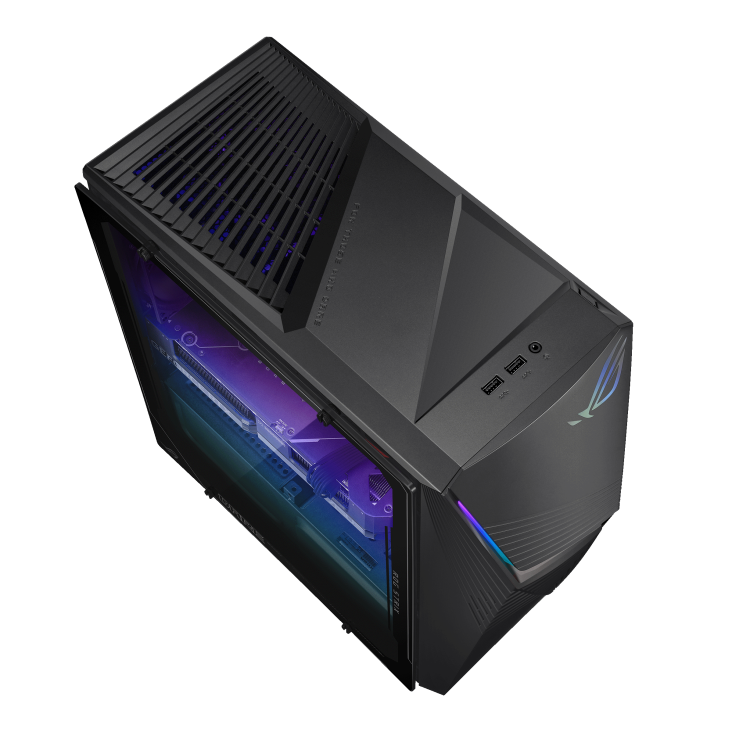 ASUS ROG G13CHR | Intel® Core™ i7-14700F Processor Air Cooler, NVIDIA® GeForce® RTX 4070 DUAL 12GB GDDR6X 32GB DDR5 Gaming Desktop