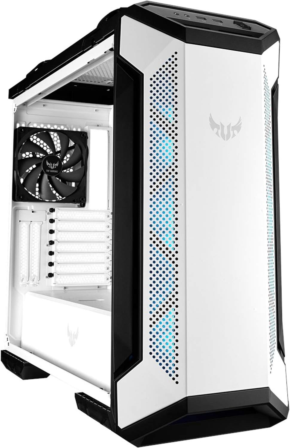 ASUS TUF Gaming GT501 White Edition EATX , tempered-glass side panel RGB GAMING CASE