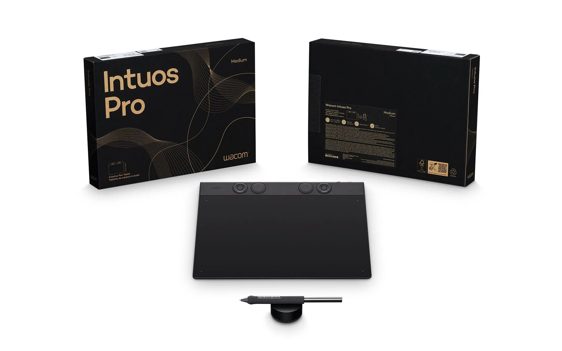 Wacom Intuos Pro Medium – 2025 Graphic Tablet Black 263 X 148 Mm USB/B
