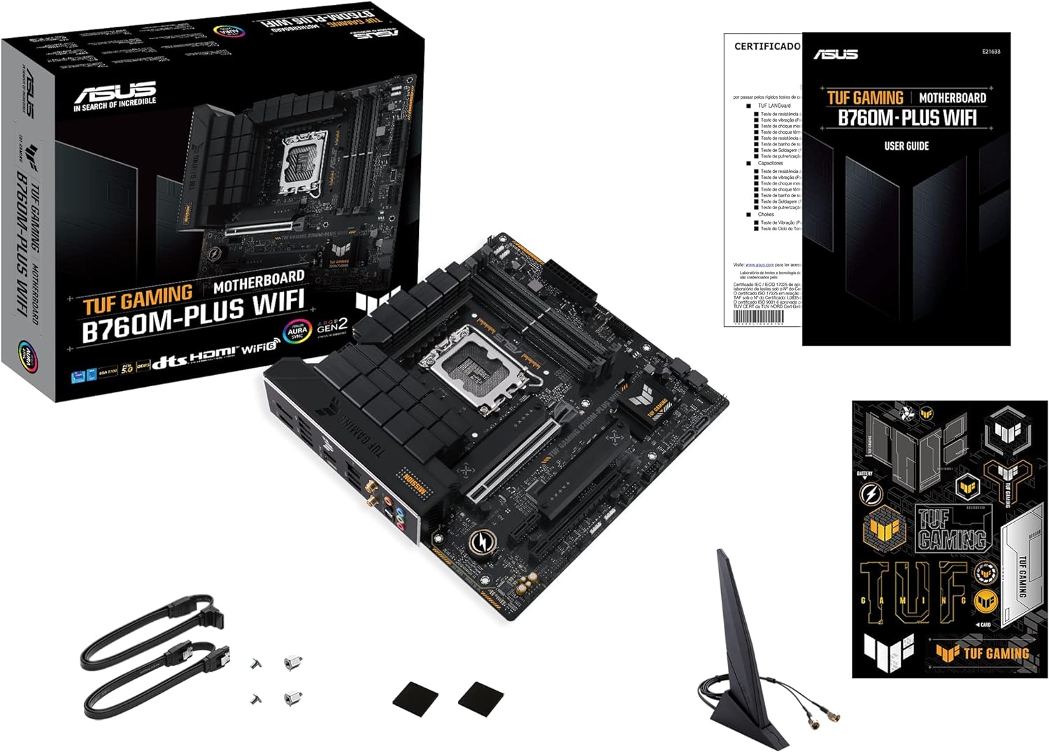 ASUS TUF B760M-PLUS WIFI DDR5 LGA 1700 mATX Motherboard