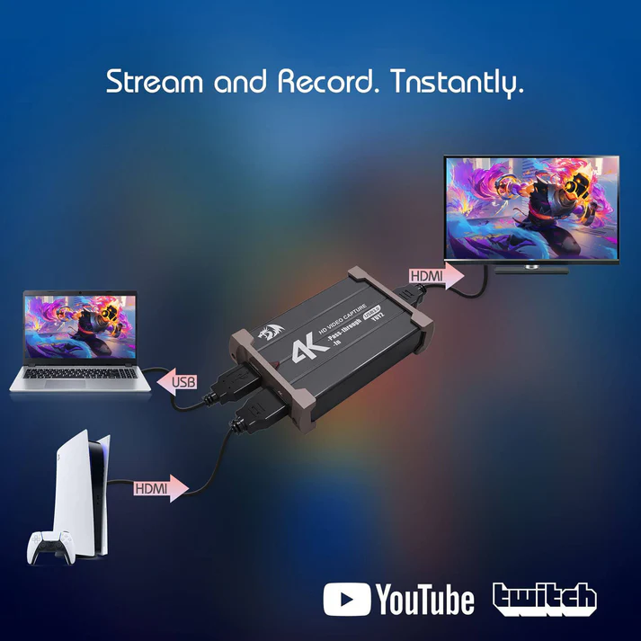 REDRAGON FLASH VC321 4K Video Capture Card