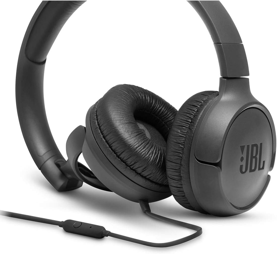 JBL Tune 500 - Wired  headphones, JBL Pure Bass Sound  BLACK HEADSET