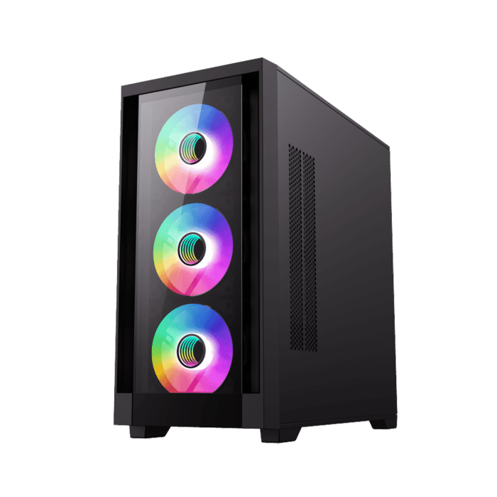 GAMEMAX Defender TG ATX BLACK GAMING CASE