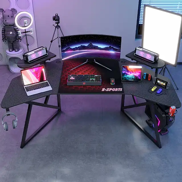 Modern Home PC Gamer Ergonomics Office Table Computer Gaming Desk