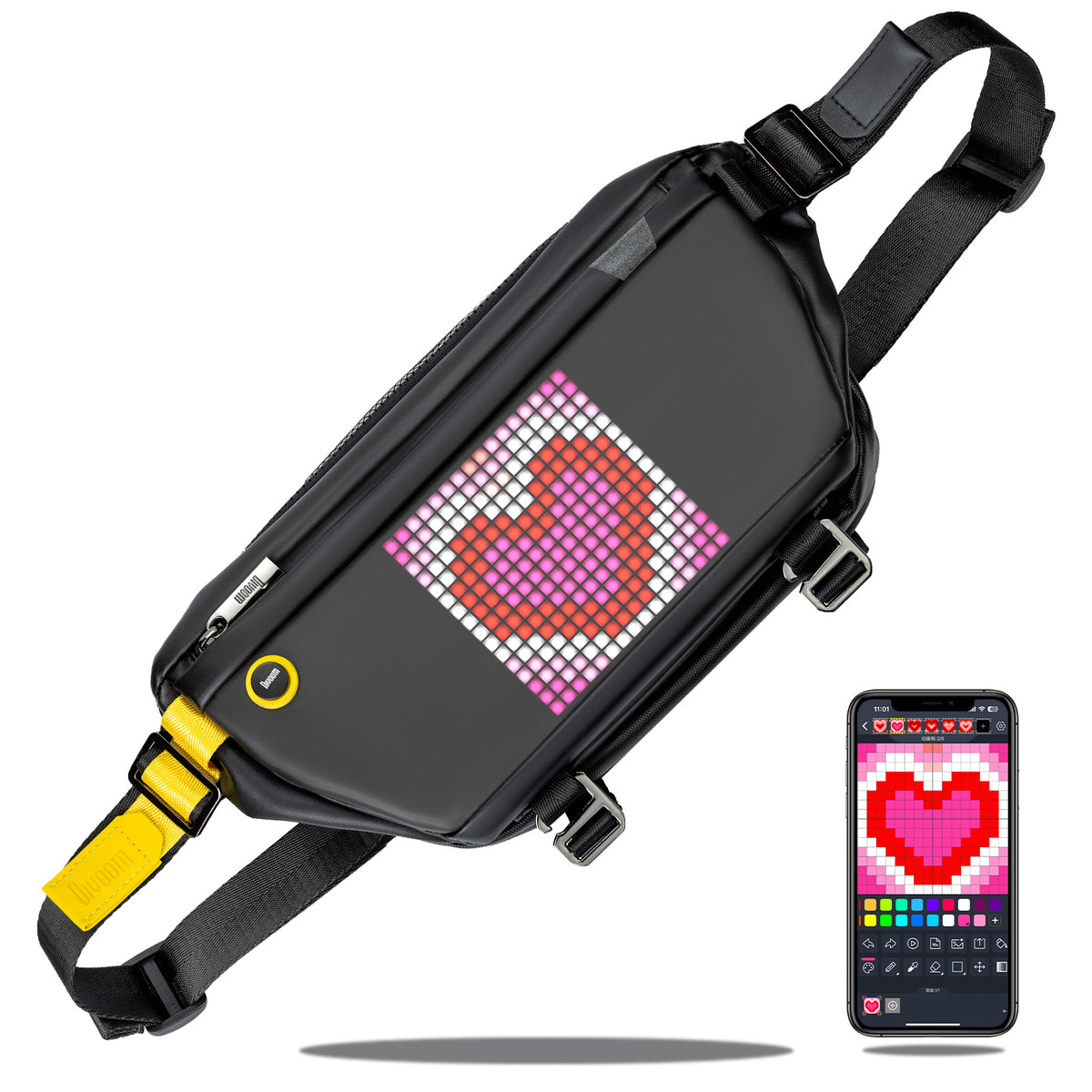 Divoom Pixoo with LED Display Crossbody SlingBag