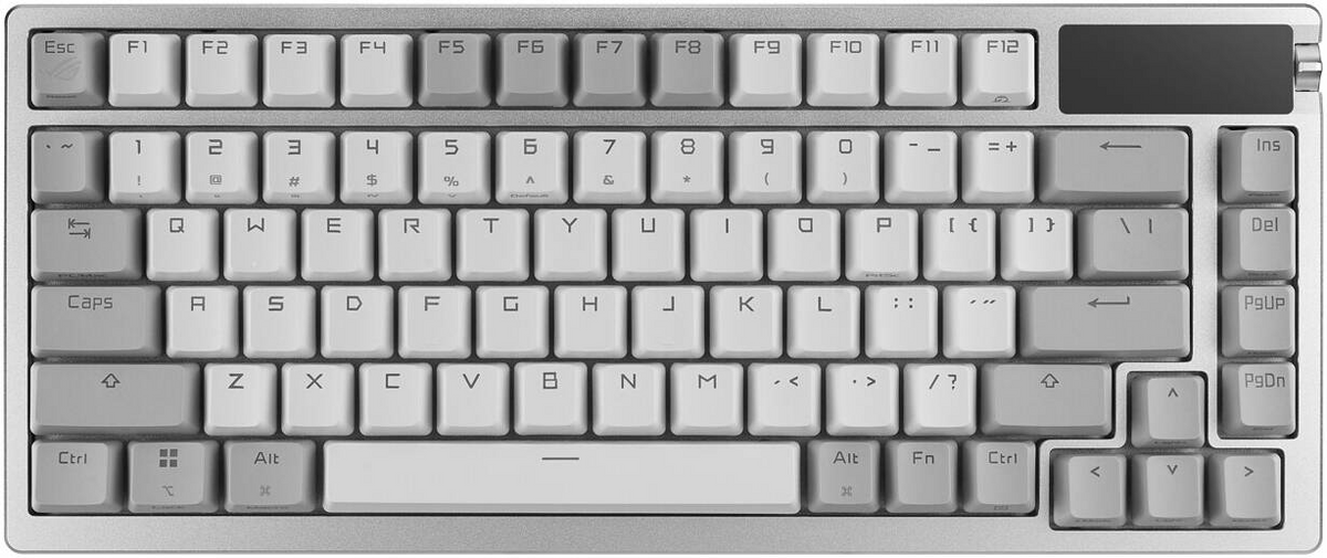 Asus ROG M701 AZOTH 75% WIRELESS MECHANICAL GAMING KEYBOARD - WHITE