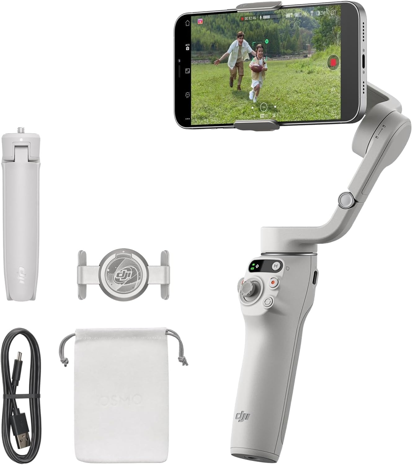 DJI Osmo Mobile 6 Gimbal 3-Axis Stabilizer for Smartphones - Platinum Gray