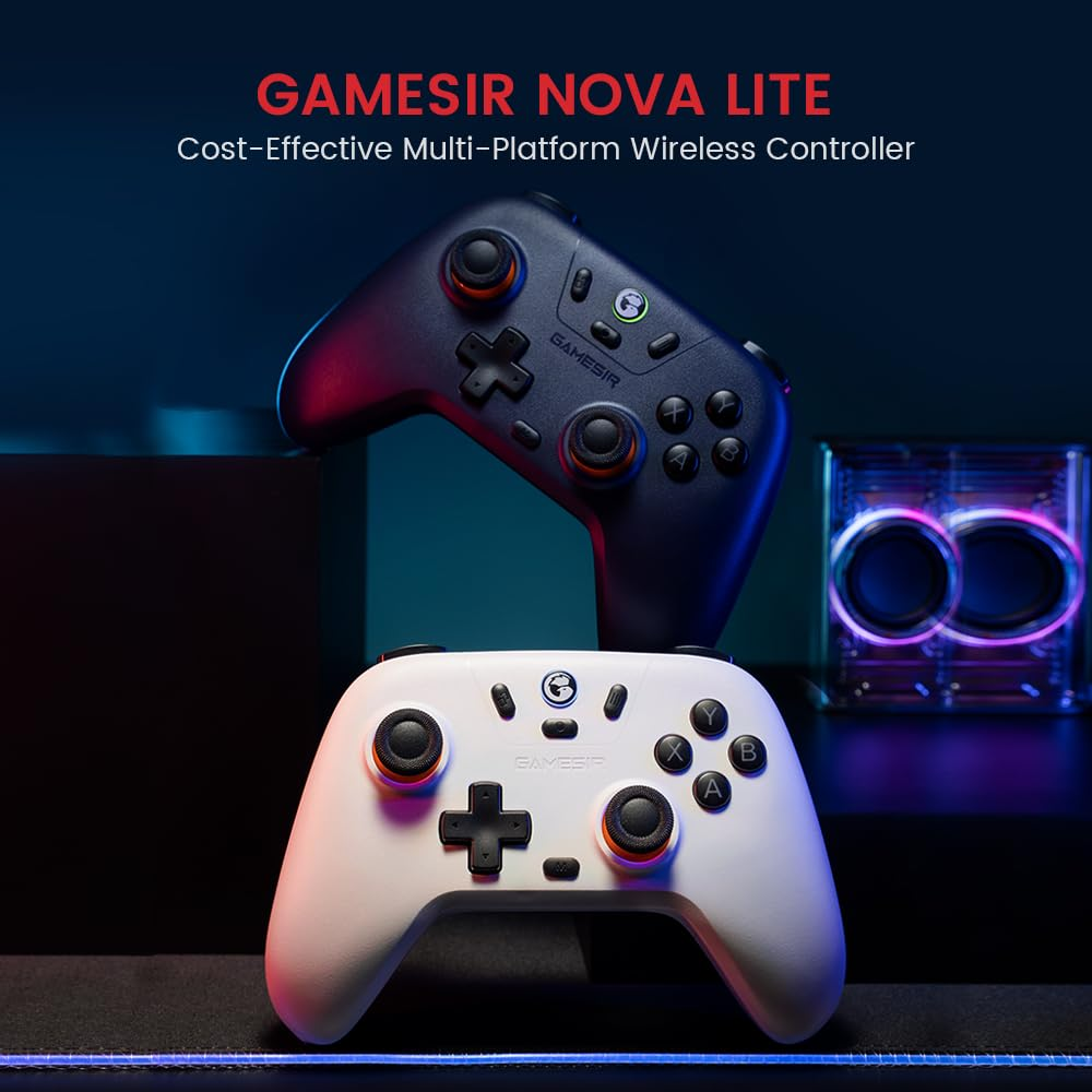 GameSir Nova Lite Wireless Switch Controller Bluetooth Gamepad Stellar White