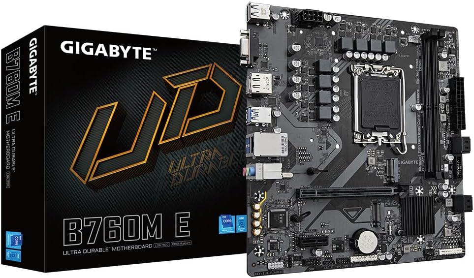 GIGABYTE B760M E Motherboard 14th Gen. Intel Core CPUs GIGABYTE B760M E Motherboard 14th Gen. Intel Core CPUs