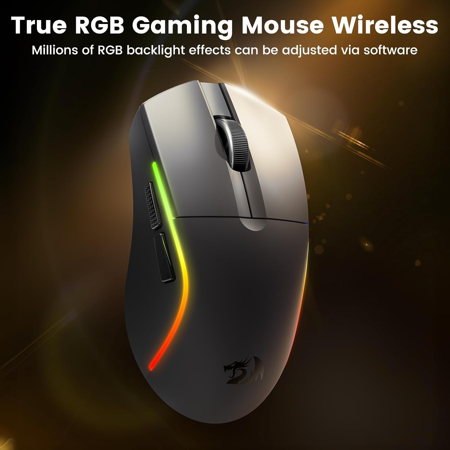 Redragon MCM816-PRO Tri-Mode Wireless Gaming Mouse - Black