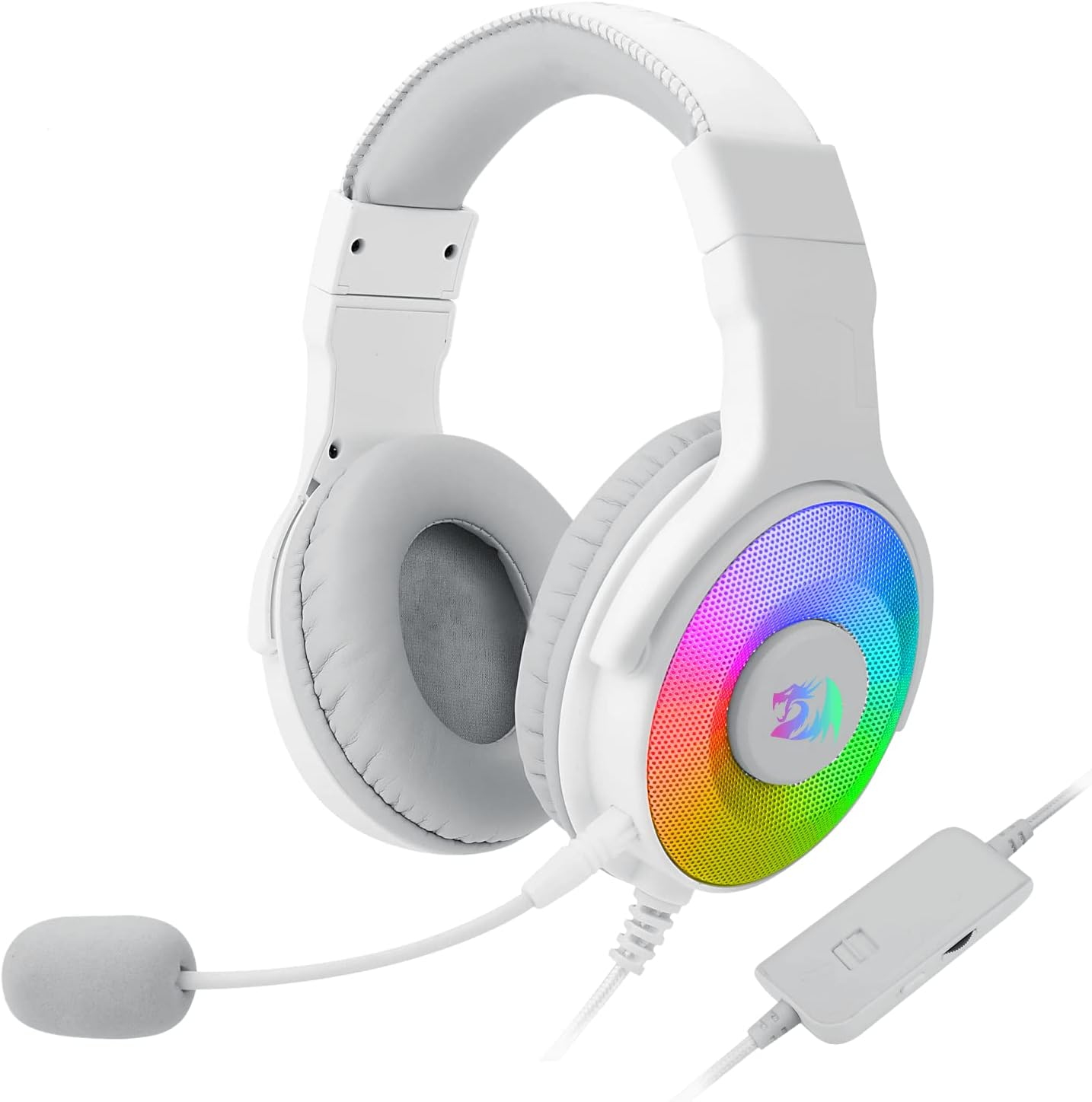 Redragon Pandora 2 7.1 Surround Sound Gaming Headset - White