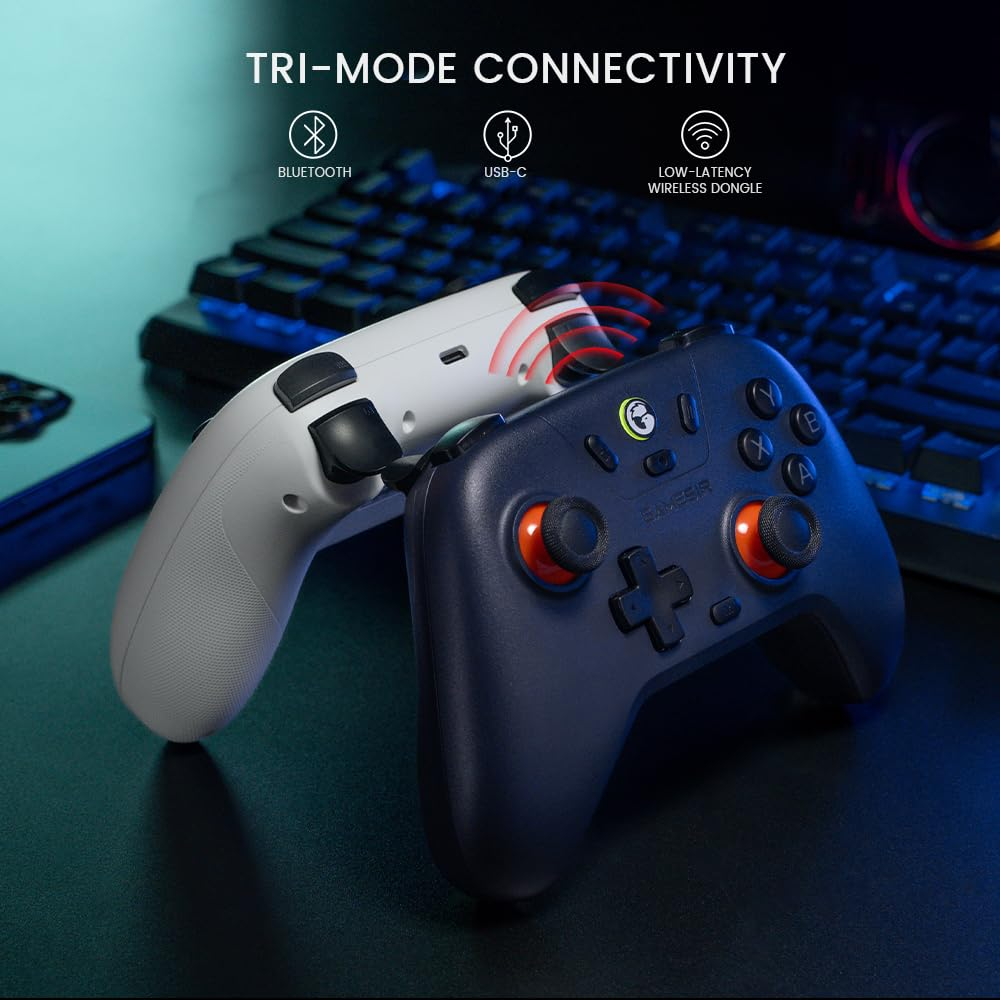 GameSir Nova Lite Wireless Switch Controller Bluetooth Gamepad Stellar White