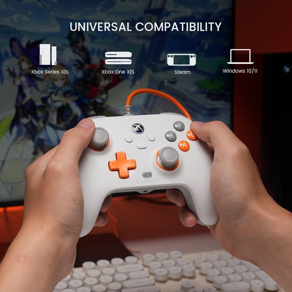 GameSir T7 Wired Controller/Gamepad Hall Effect Joysticks for Xbox Series X|S PC - Blue