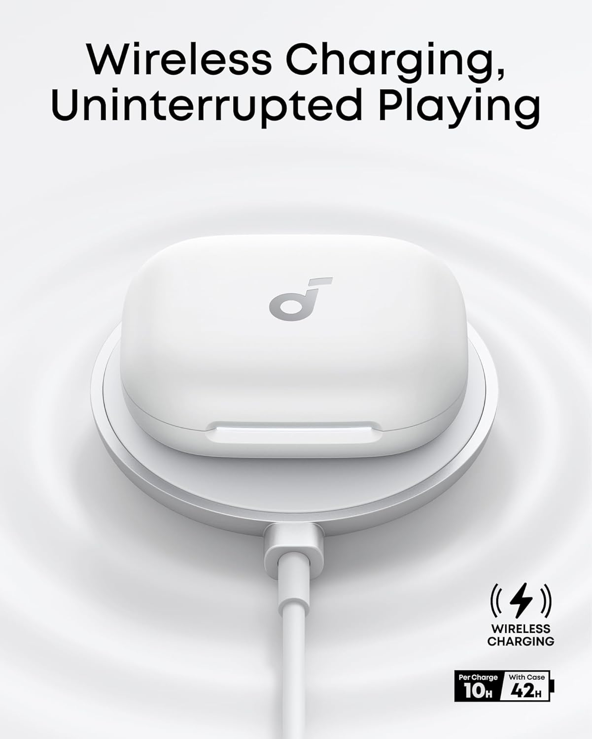 Soundcore AeroFit 2 Open-Ear Wireless Earbuds - White