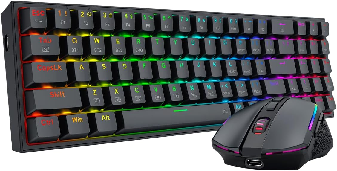 Redragon S136 Wireless Combo Kit Keyboard and Mouse