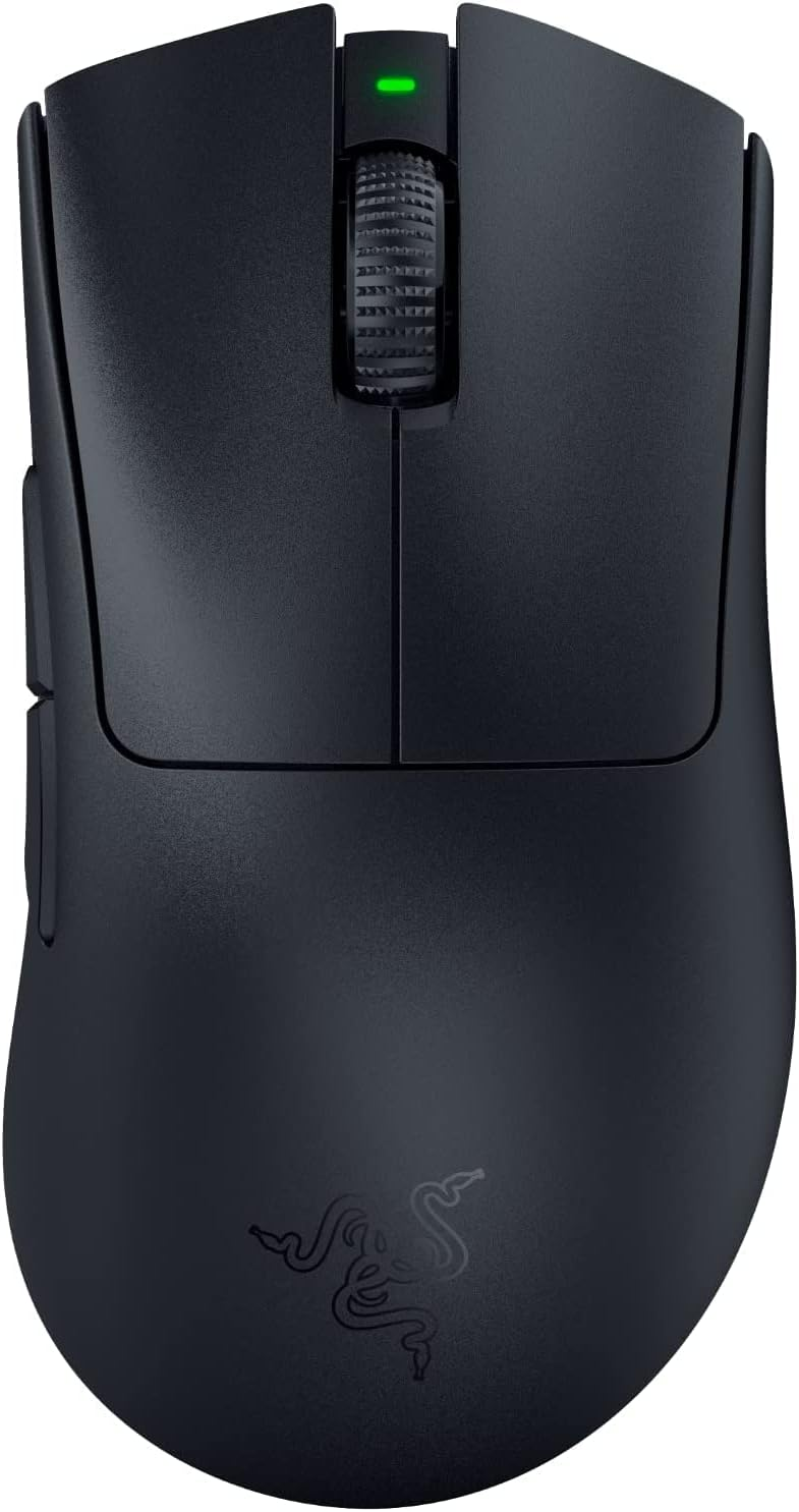 Razer DeathAdder V3 Pro HyperSpeed Wireless 63g Lightweight Focus Pro 30K Optical Sensor Switches Gen-3 - Black