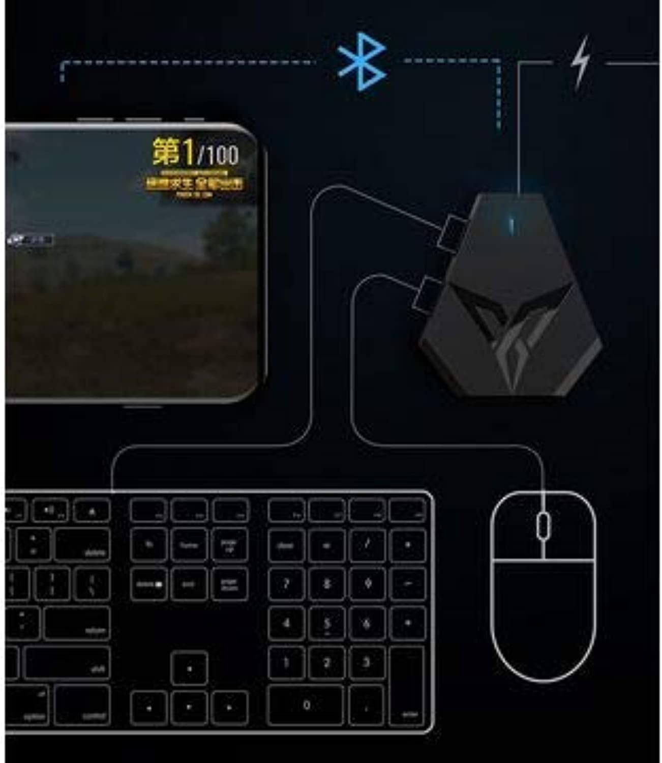 Flydigi Q1 Keyboard and Mouse Converter for Mobile