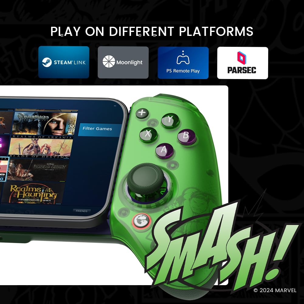 Gamesir G8+ Bluetooth Mobile Gaming Controller Hulk