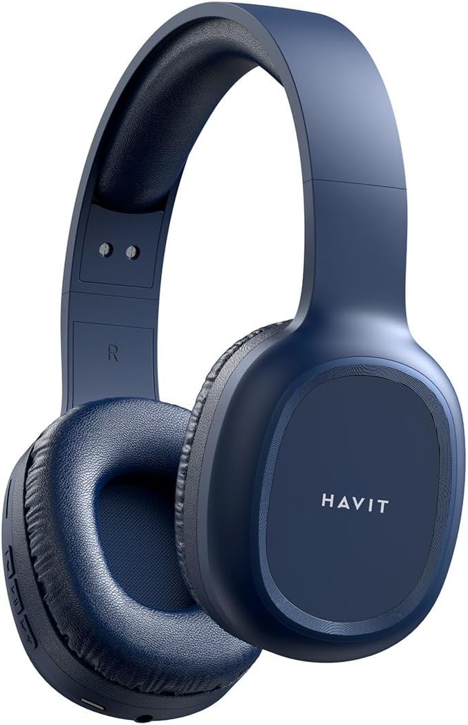 HAVIT H2590BT PRO Bluetooth Foldable Headset - Blue