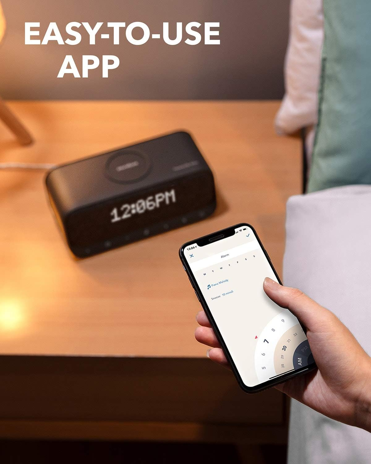 Anker Soundcore Wakey Bluetooth Speakers with Alarm - White