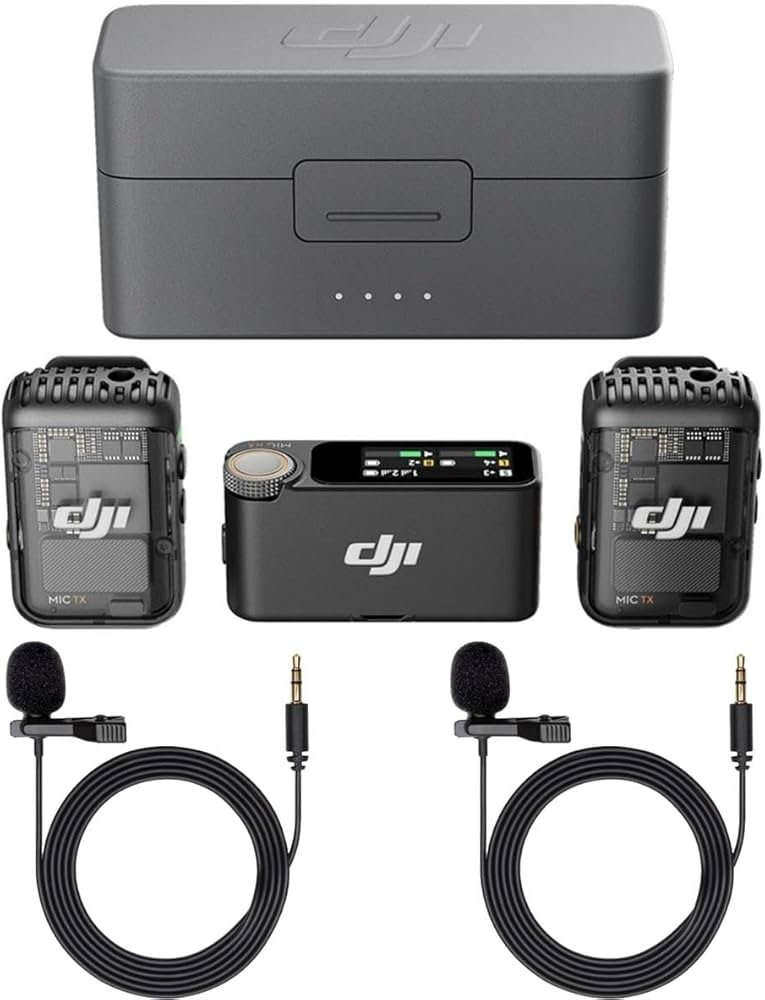 DJI Mic 2 Wireless Professional Microphone (2TX + 1RX) & Charging Case