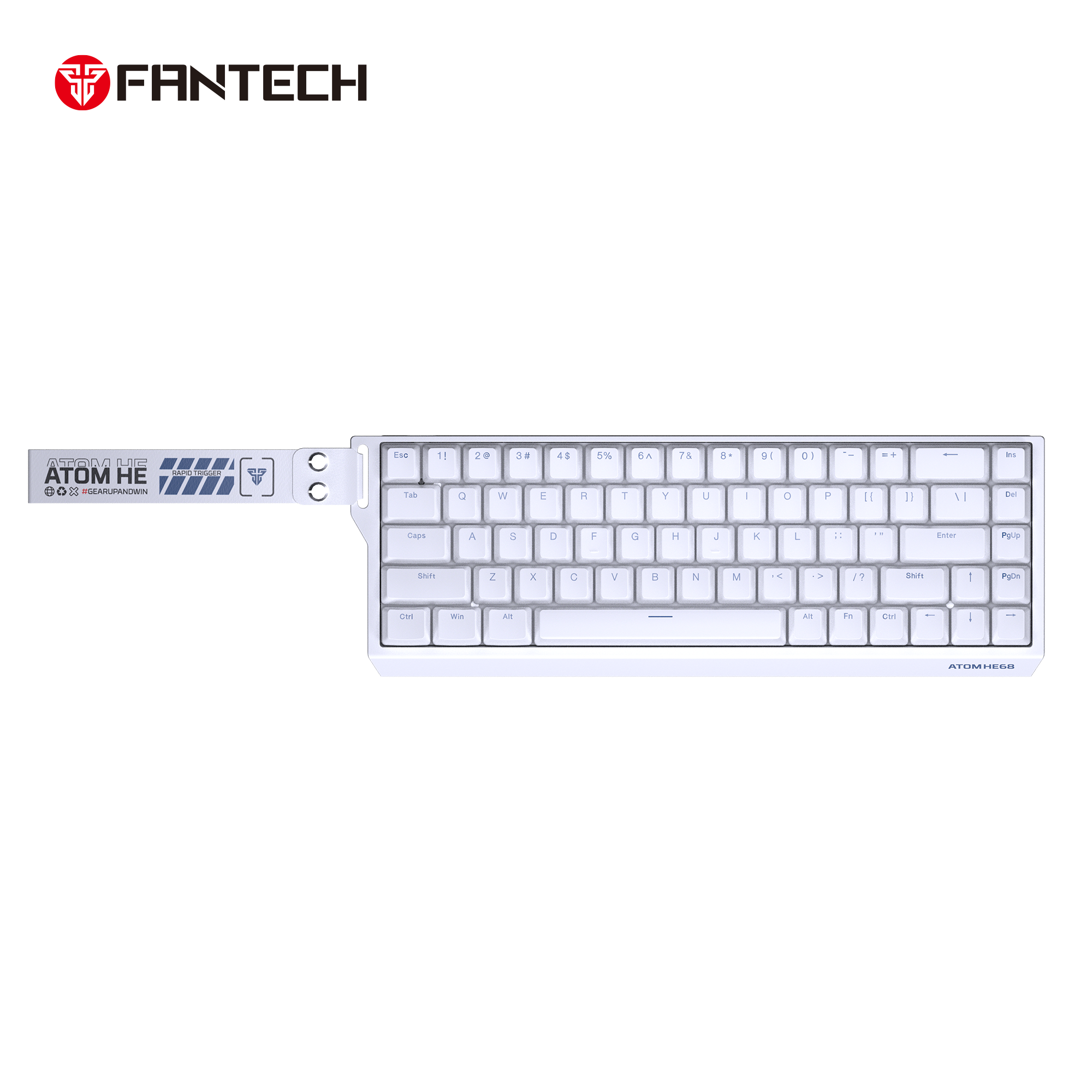 FANTECH MK811 ATOM HE68 MAGNATIC EMERALD WHITE GAMING KEYBOARD