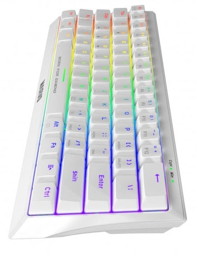 Marvo Saber 61 Wired Gaming Keyboard White