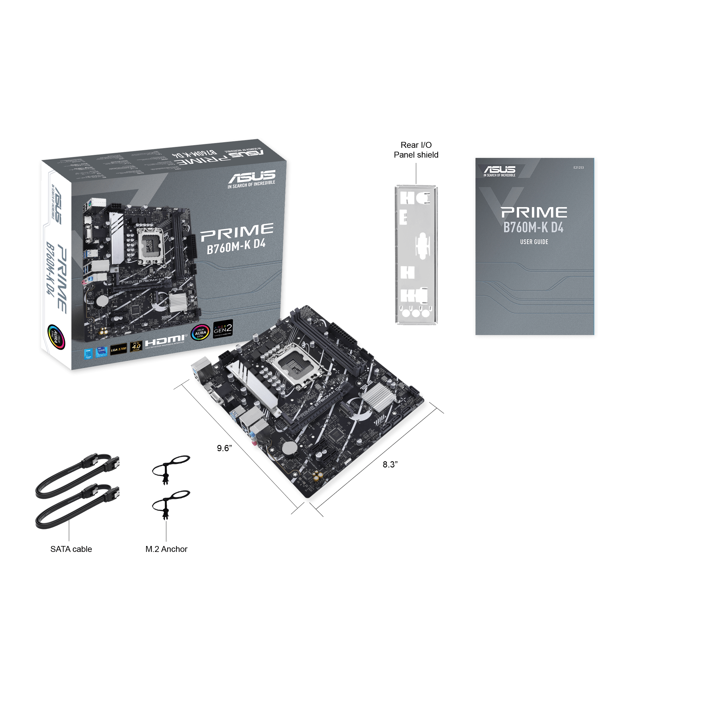 ASUS Prime B760M-K D4 (LGA 1700)(13th and 12th Gen) mATX Motherboard