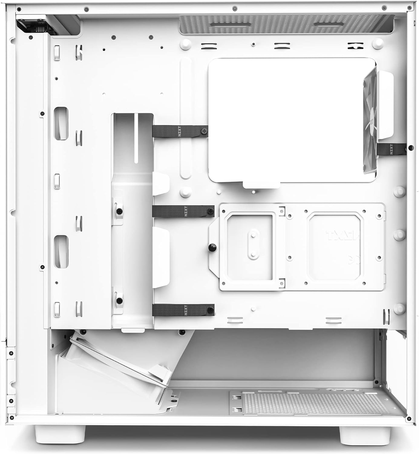 NZXT H5 Flow RGB ATX Tempered Glass Mid Tower (WHITE) Gaming Case