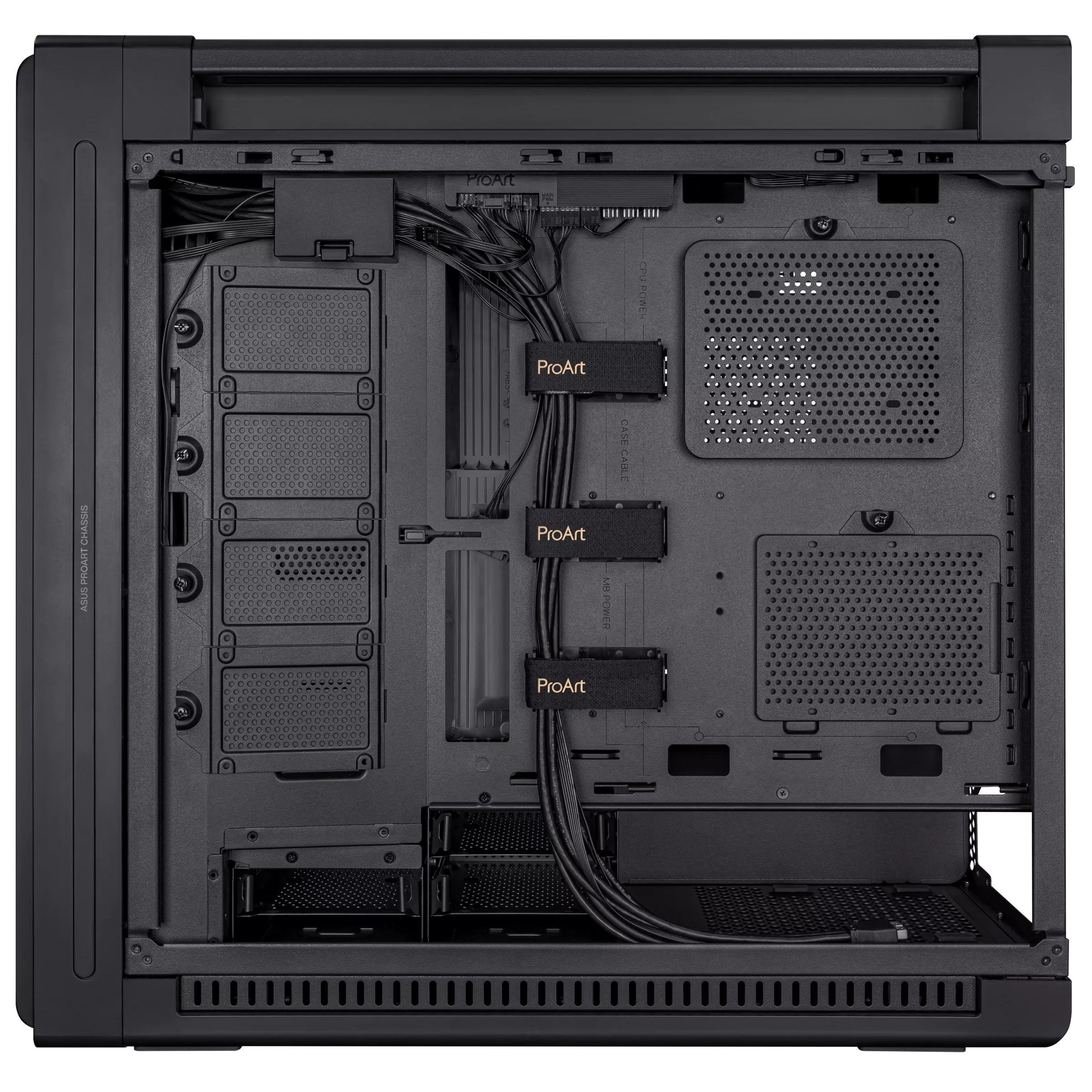 ASUS ProArt PA602 E-ATX , 420 mm radiator support, one 140 mm and two 200mm pre-installed GAMING CASE