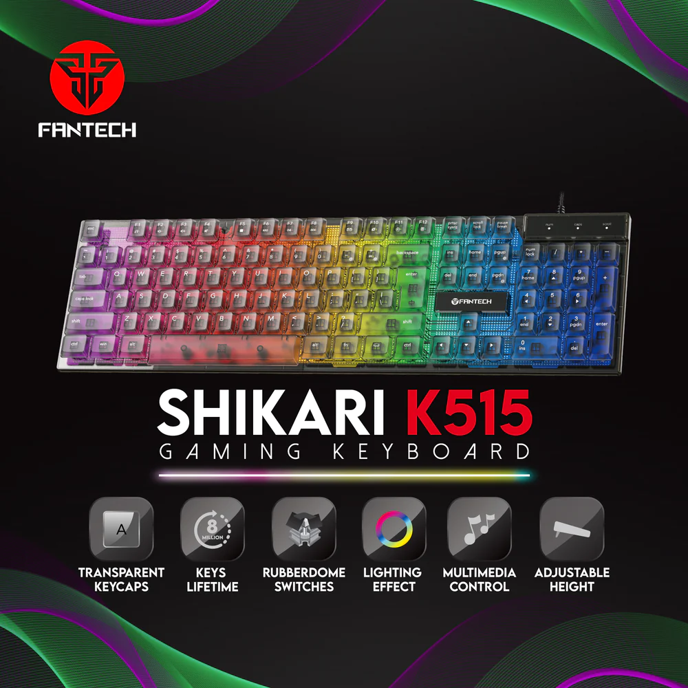 Fantech Shikari K515 RGB Membrane Gaming Keyboard