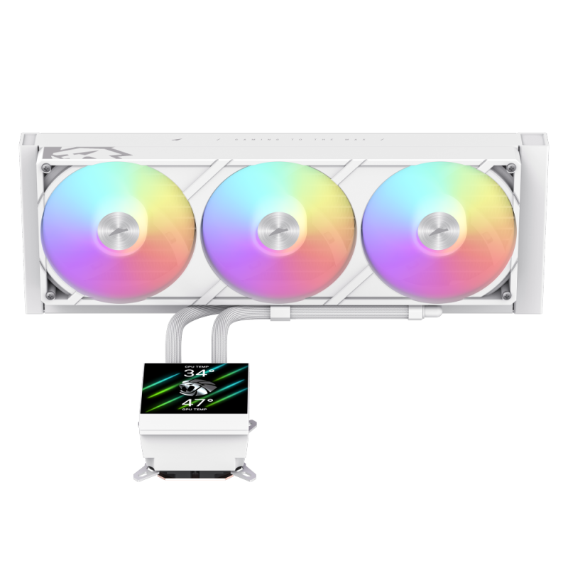 GAMEMAX GLACIER 360 WH LIQUID CPU COOLER  WHITE