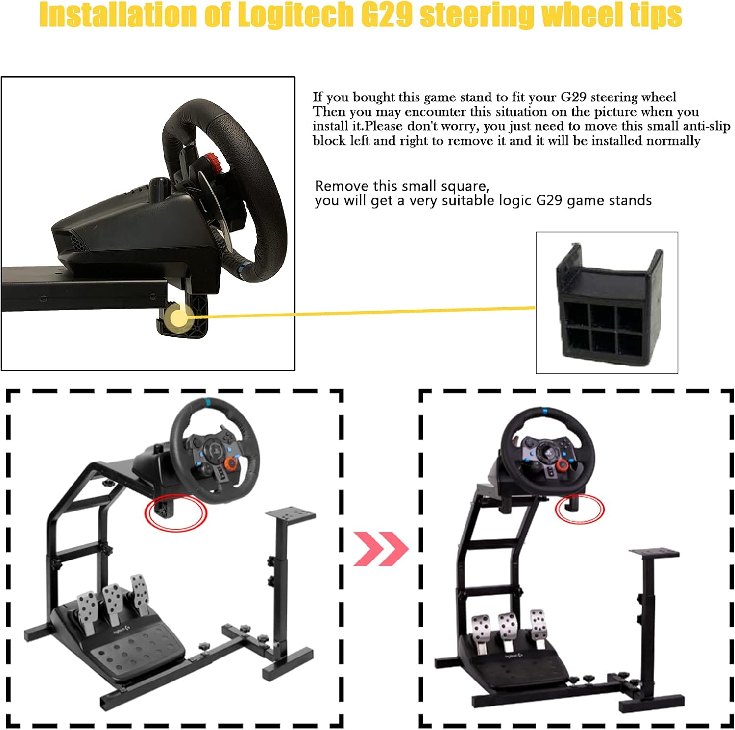 HAPPYGAME 6020 Steering Wheel Stand