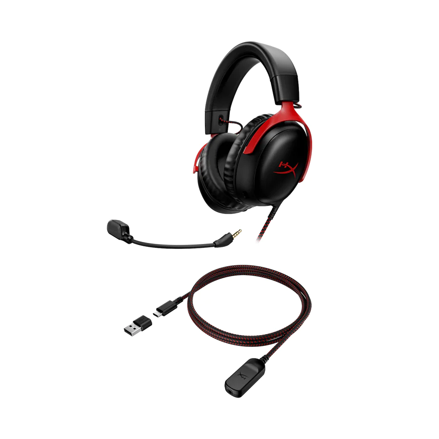 HyperX Cloud III – Wired Gaming Headset ( RED-BLACK )