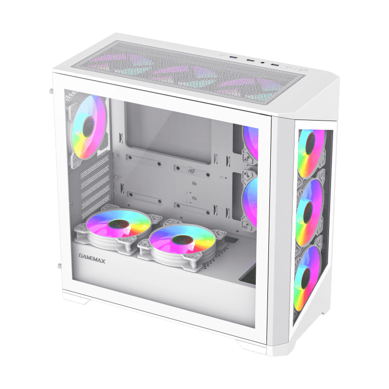 GAMEMAX Destroyer TGW MATX White GAMING CASE