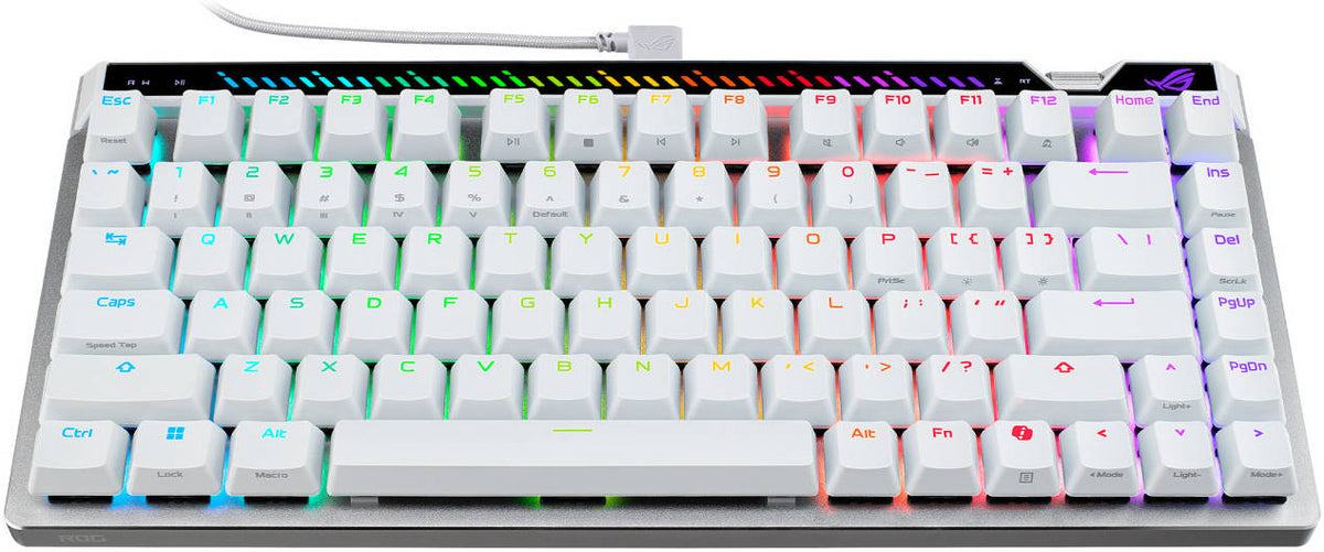 ASUS ROG M705 FALCHION ACE 75 HE 75% WIRED ANALOG GAMING KEYBOARD - WHITE