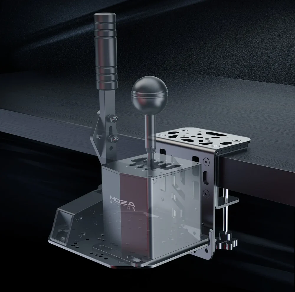 MOZA R5 Racing Bundle for PC ( R5 Wheel and Pedals / HGP Shifter / HBP Handbrake / R-P Lite Clutch Pedal / Performance Kit for SR-P Lite / niversal Mounting Plate )