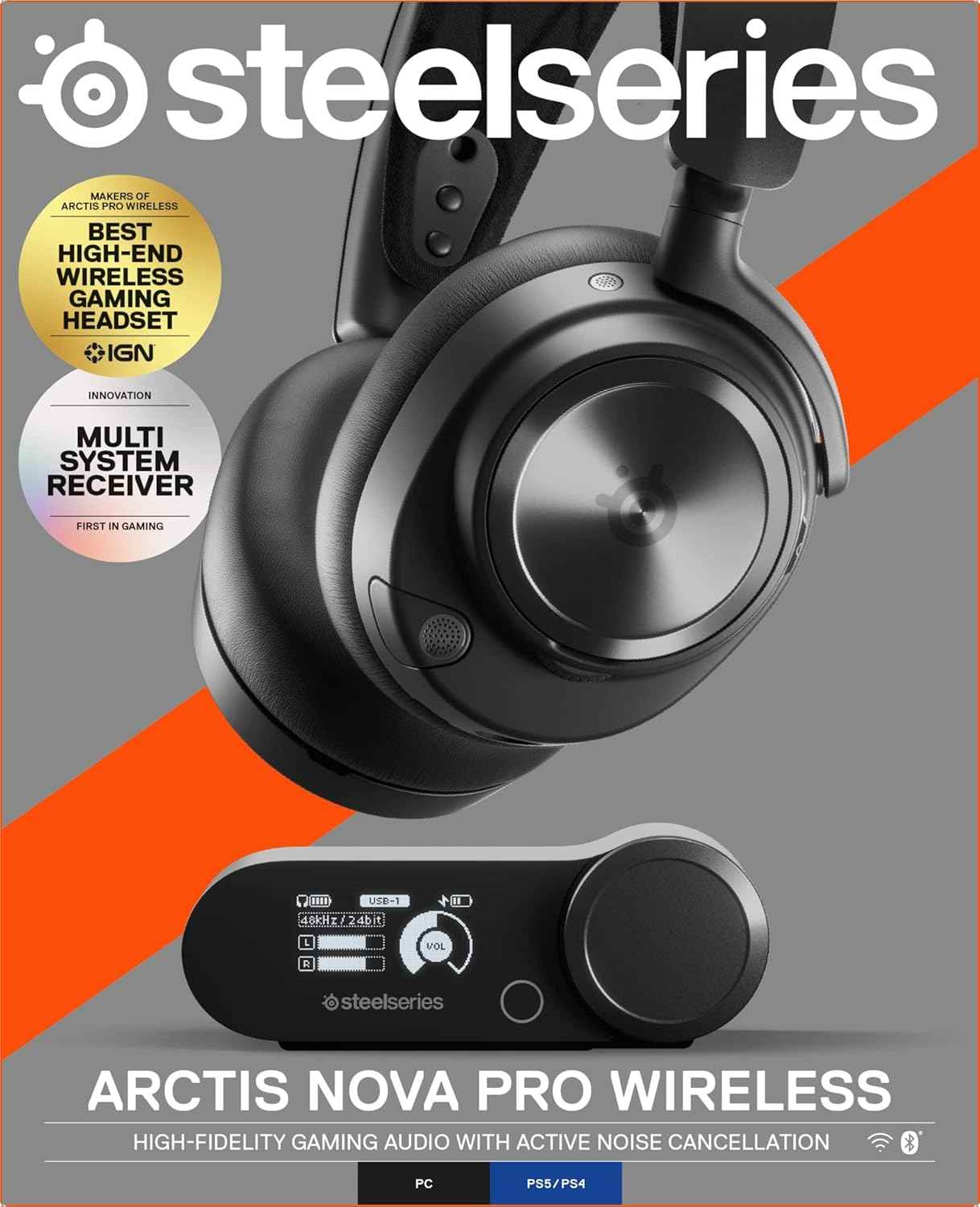 SteelSeries Arctis Nova Pro Wireless Multi-System Gaming Headset