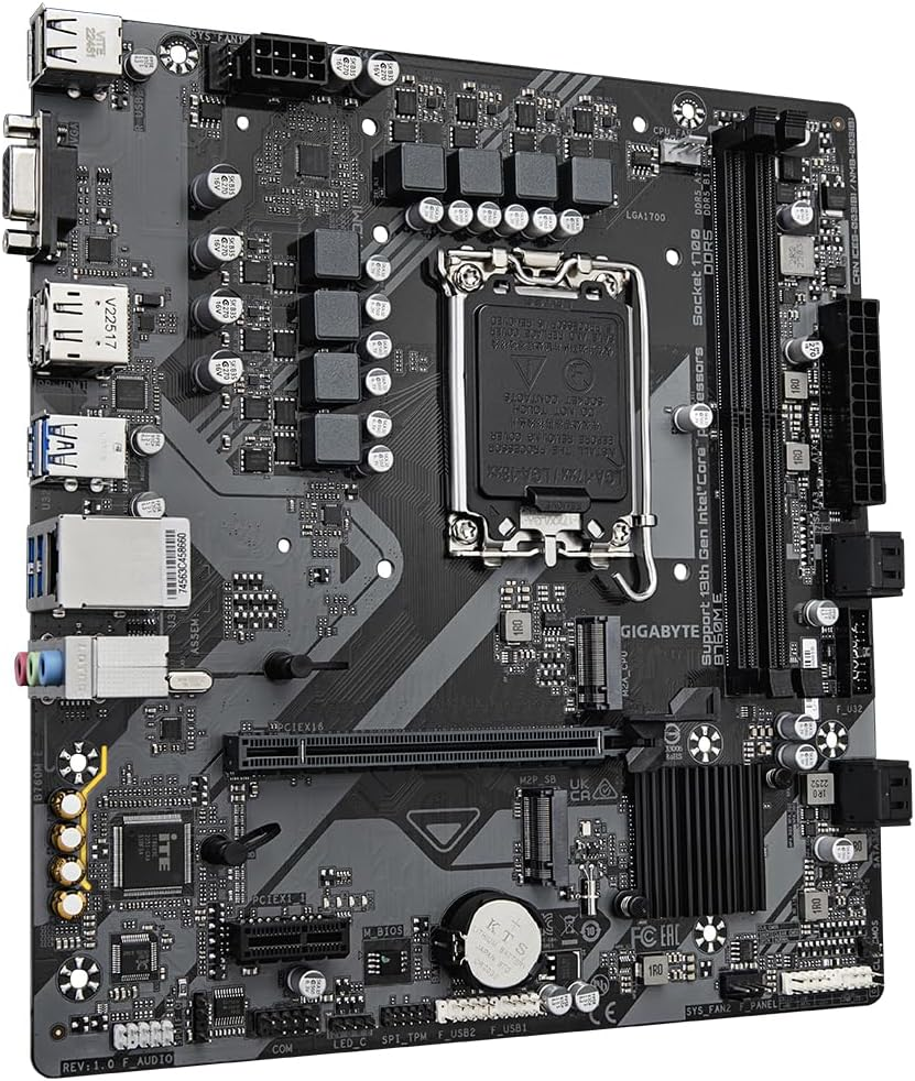 GIGABYTE B760M E Motherboard 14th Gen. Intel Core CPUs