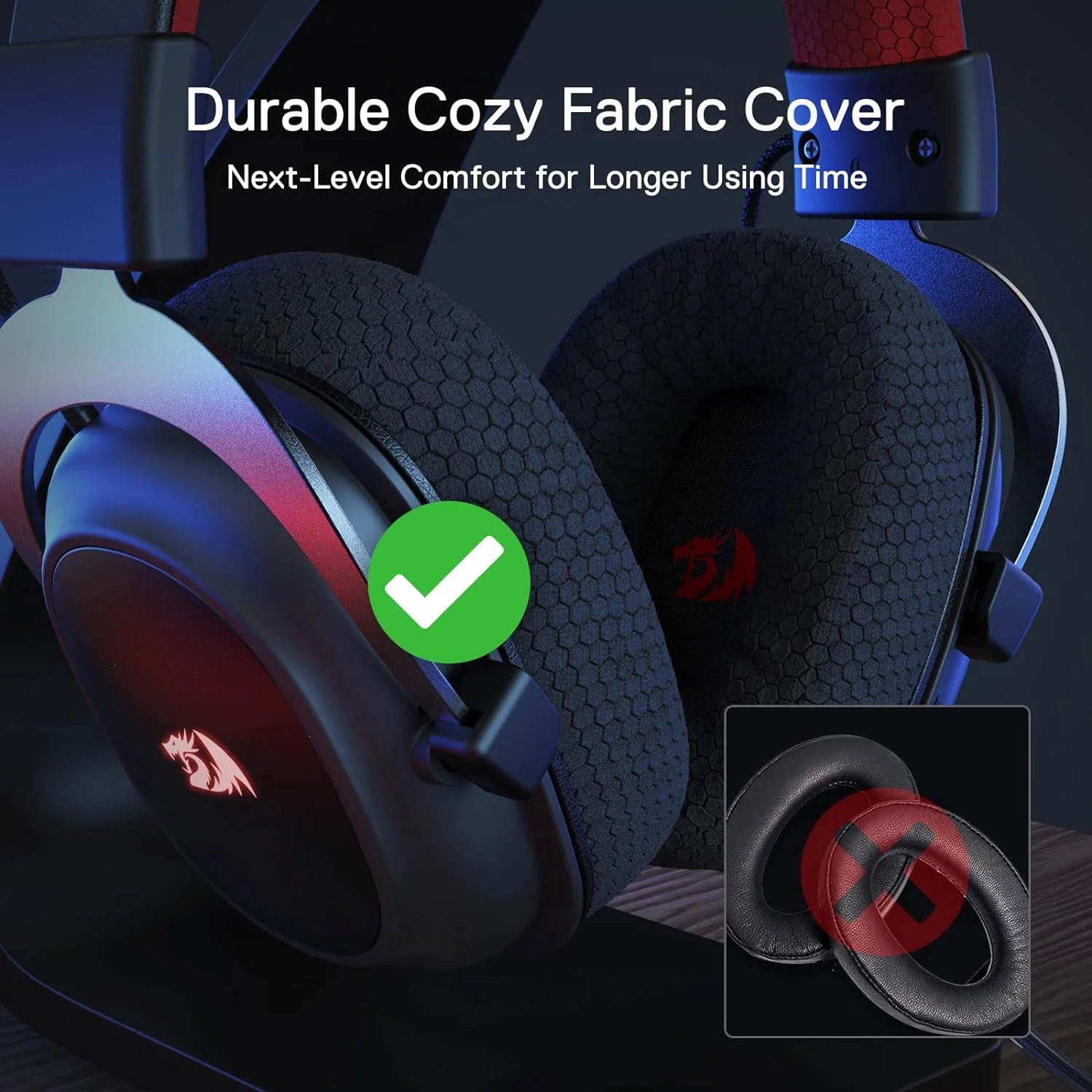 Redragon H510 PRO Zeus-X RGB Wireless Gaming Headset - 7.1 Surround Sound