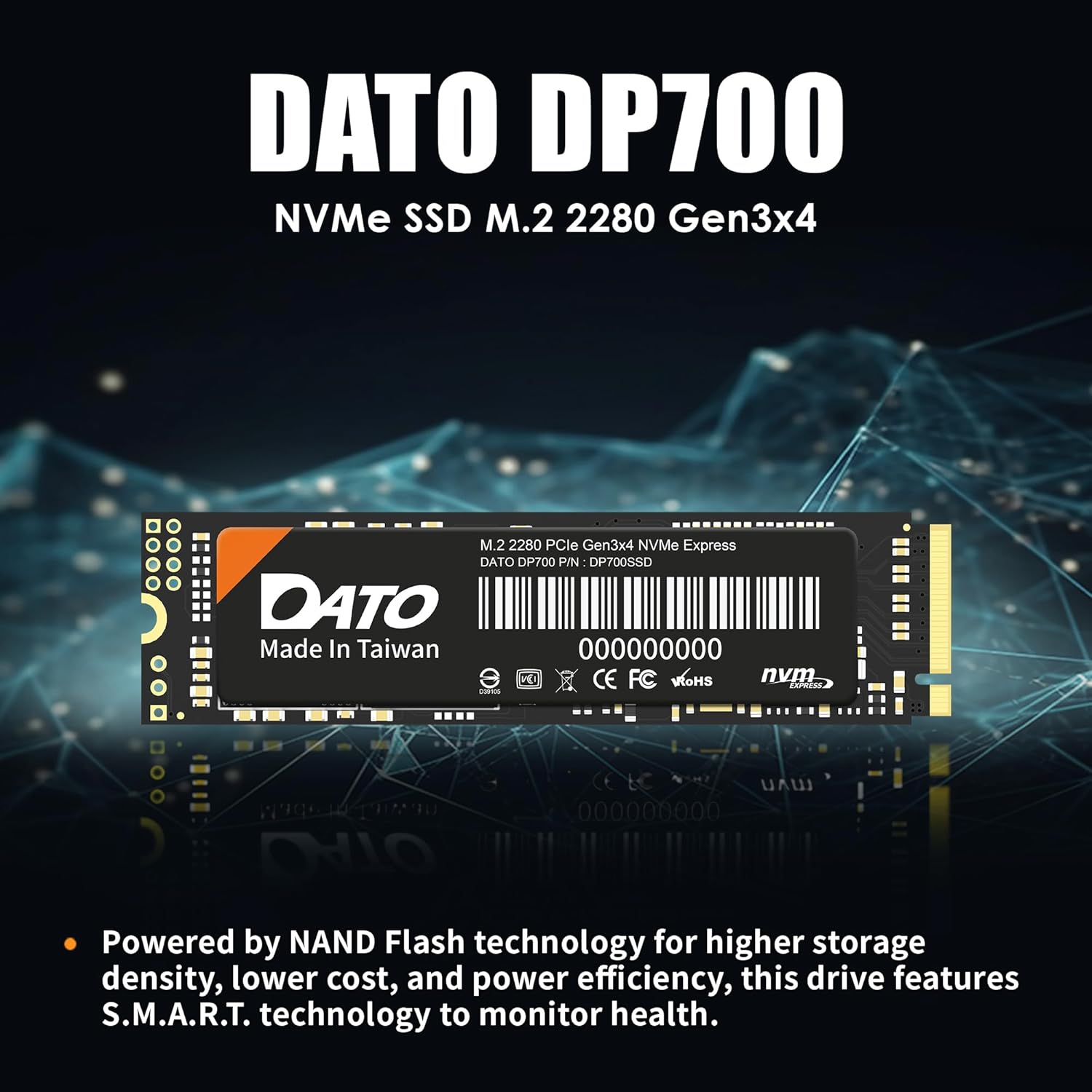 DATO DP700 M.2 2280 NVME GEN3*4 SSD 1TB