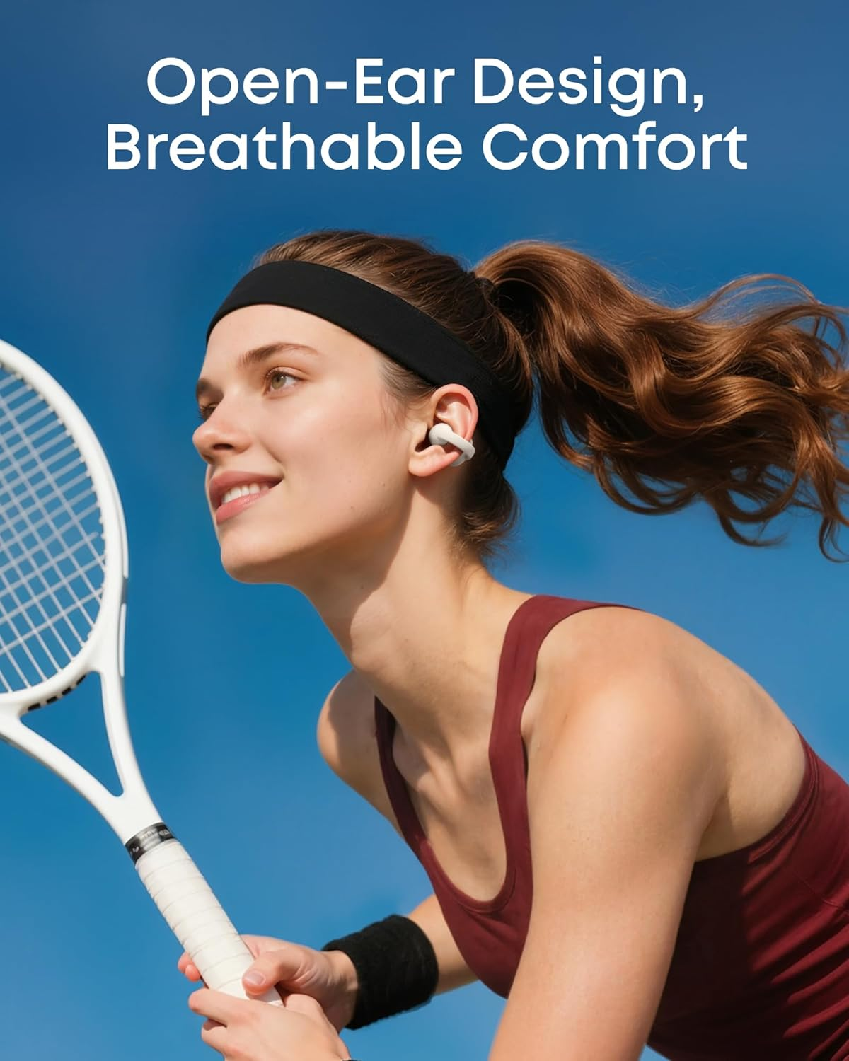 Soundcore C50i Comfortable Clip on Earbuds - White