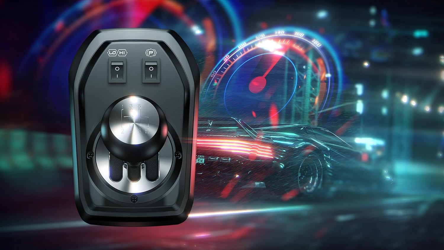 Flashfire F107 IMOLA Racing FORCE FEEDBACK Wheel, Pedals, Shifter, Hall-Effect Sensor, Vibration Feedback Function, Adjustable Rotation 270° and 900°