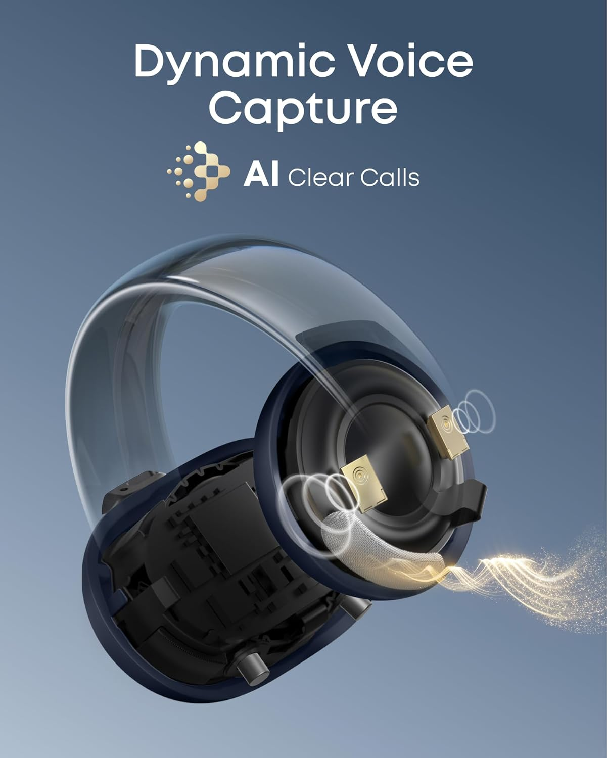 Soundcore AeroClip Open-Ear Clip-On Wireless Earbuds — Blue